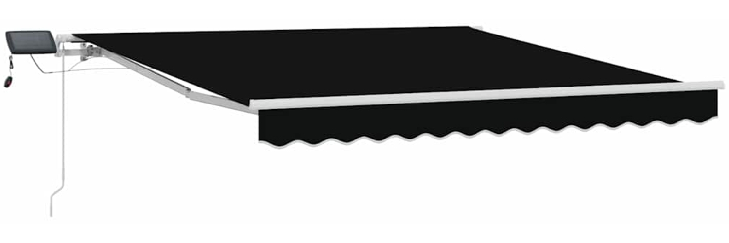 vidaXL Einziehbare Markise with 300 x 250 cm Schwarz 3330034 Bild 1