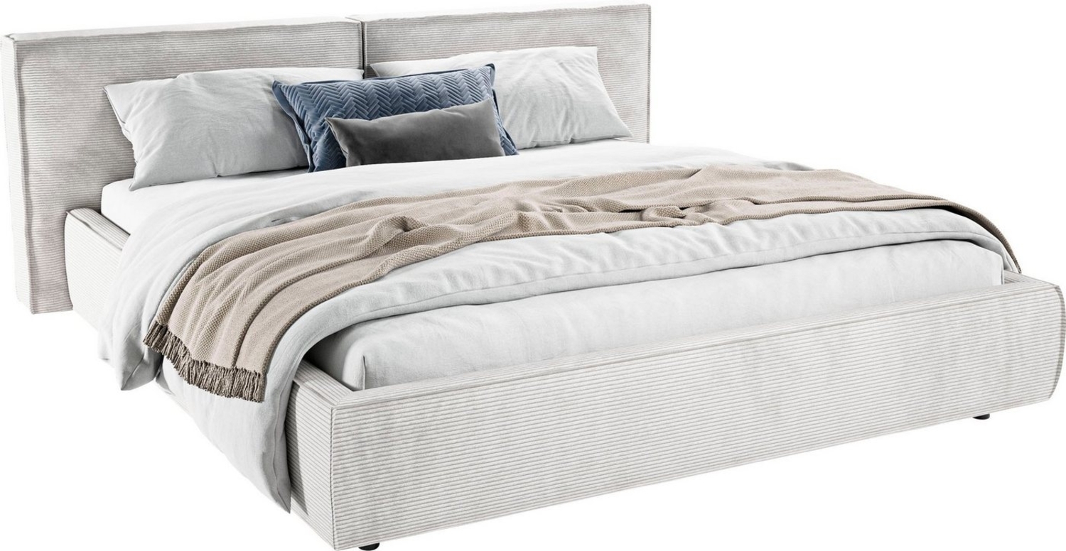 INOSIGN Polsterbett Adrina mit Biesenoptik, Feincord und Luxus-Microfaser, bis 280kg, auch in Überlänge 220 cm, 4 Breiten bis 200cm Bild 1