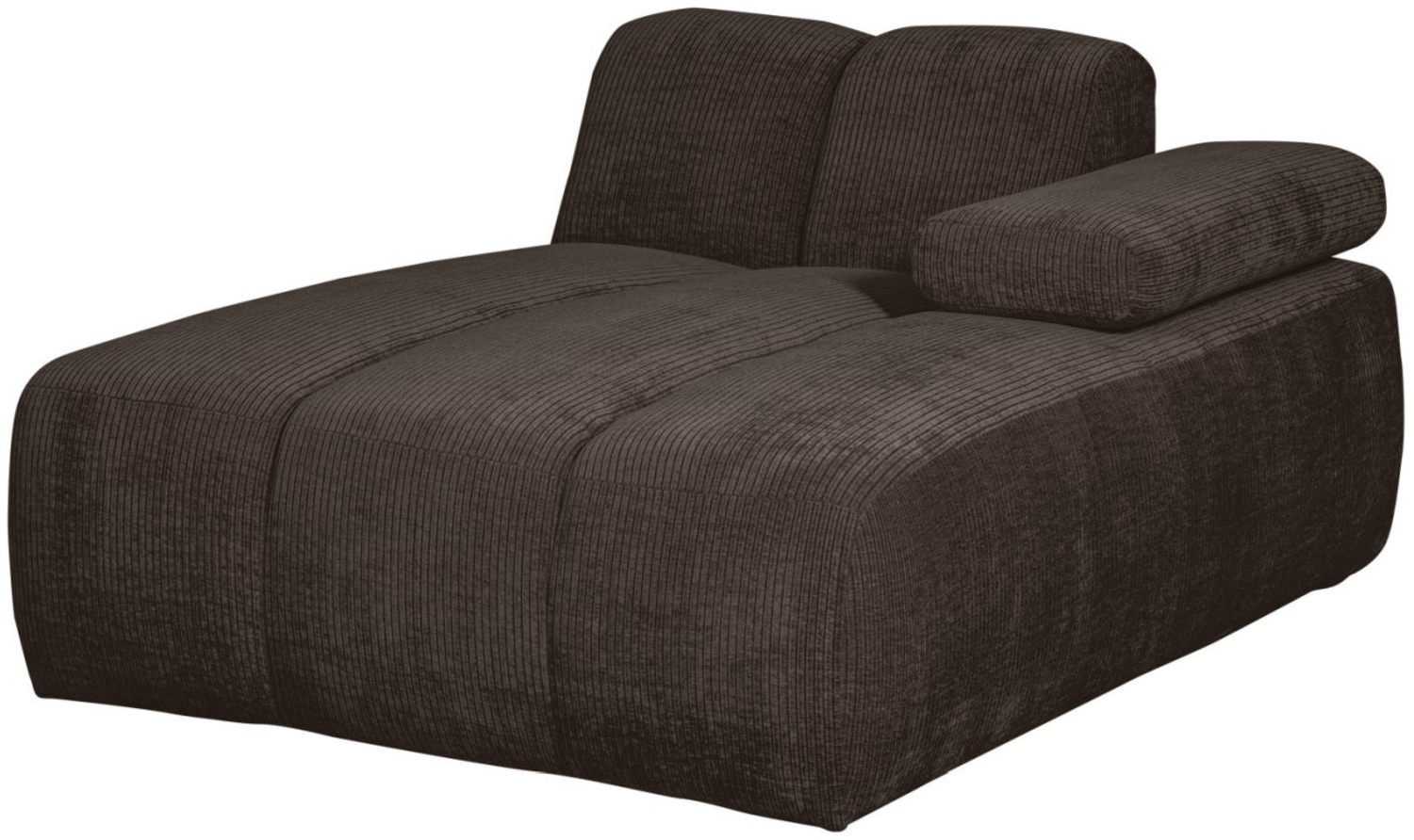 Modulsofa Mojo Flachcord Chaiselongue-Rechts, Braun Bild 1