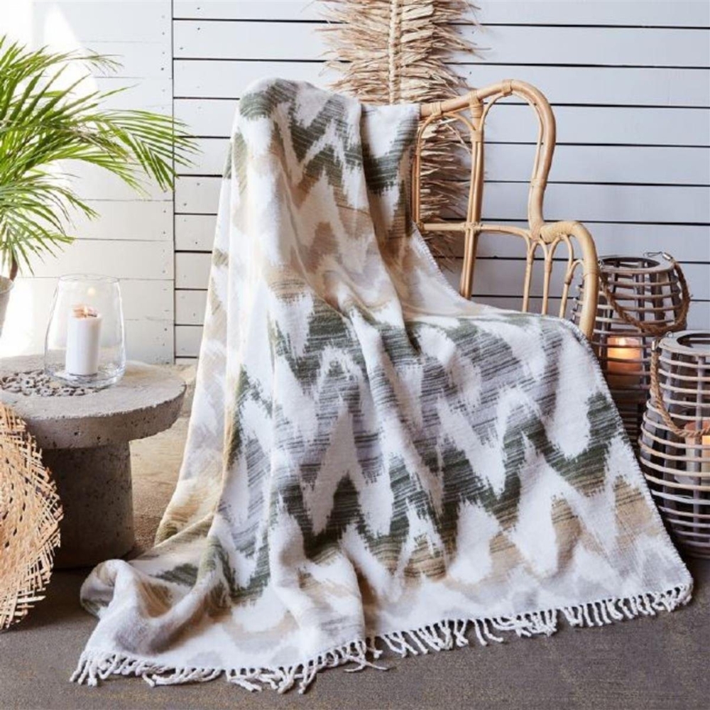Plaid Plaid Kuscheldecke flauschig Tagesdecke, Baumwolldecke hochwertige, SEI Design, Sofadecke - Wohndecke Bild 1