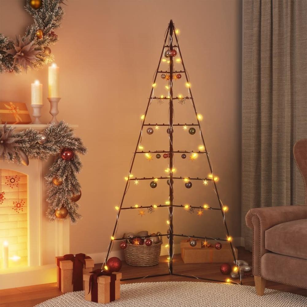 vidaXL Metall-Weihnachtsbaum für Dekorationen Schwarz 180 cm 359602 Bild 1