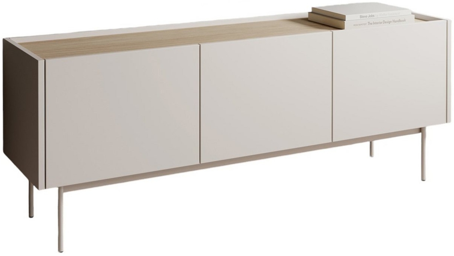 Compleo TV-Schrank auf hohen Beinen ZOTI, Arbeitsplattenfarbe: Eiche Linea Bild 1