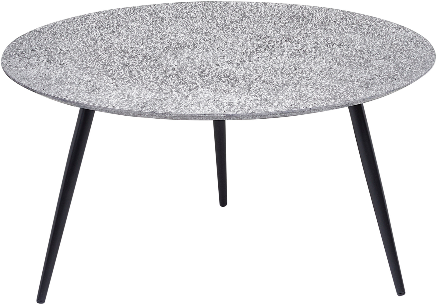 Beliani Couchtisch Betoneffekt schwarz ø 79 cm EFFIE Bild 1