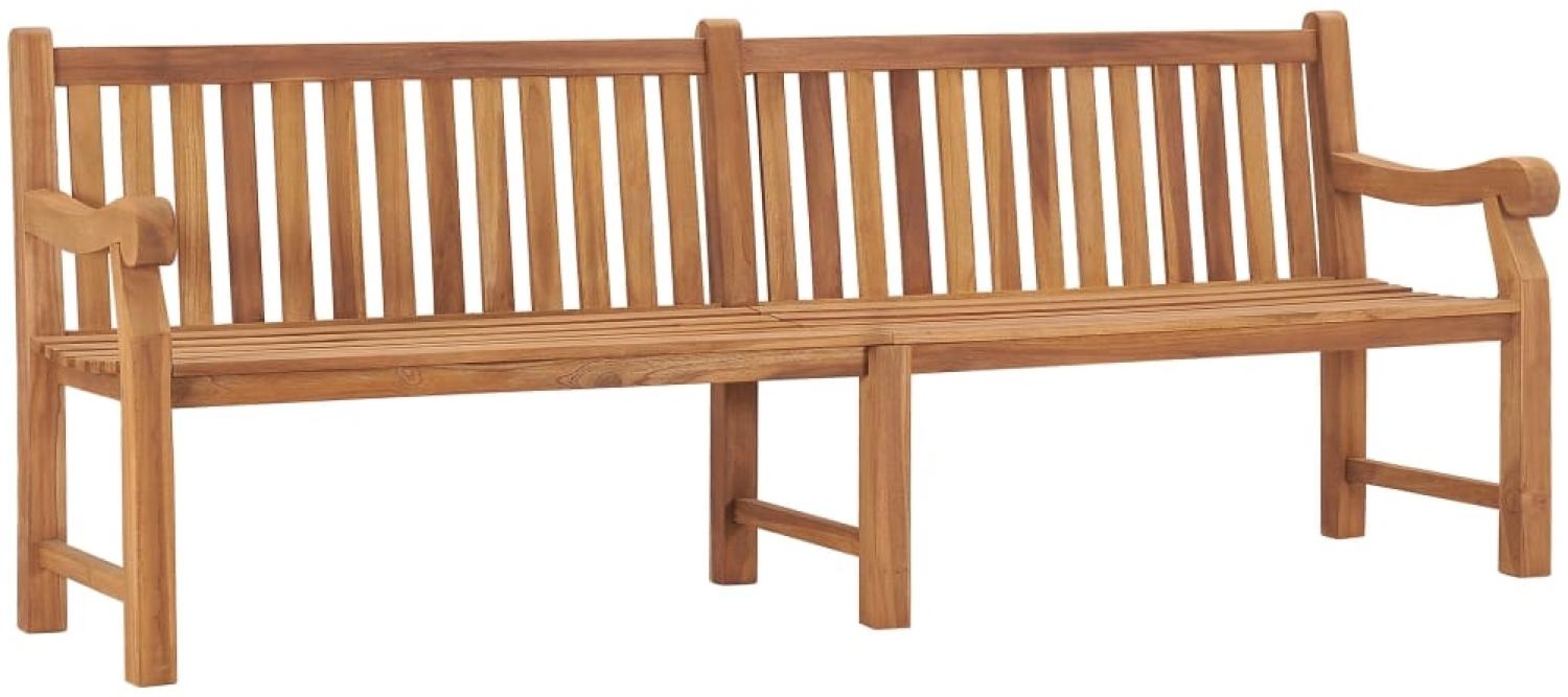 vidaXL Gartenbank 228 cm Massivholz Teak 316640 Bild 1