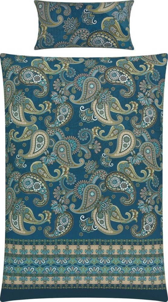 Erwin Müller Bettwäsche Bettwäsche, Mako-Satin, 3 teilig, Paisley Bild 1