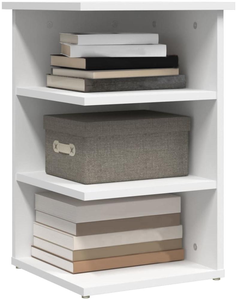 vidaXL Beistellregal Weiß 35x35x55 cm Holzwerkstoff 806274 Bild 1