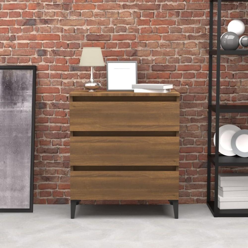 vidaXL Sideboard Braun Eichen-Optik 60x35x69 cm Holzwerkstoff 815809 Bild 1