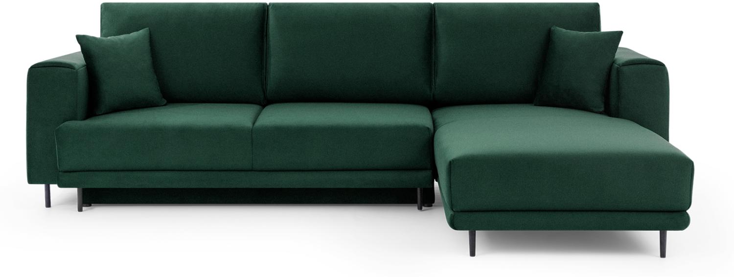 ELTAP 'Dalia' Ecksofa, Dunkelgrün, 95 x 190 x 289 cm, Rechts Bild 1