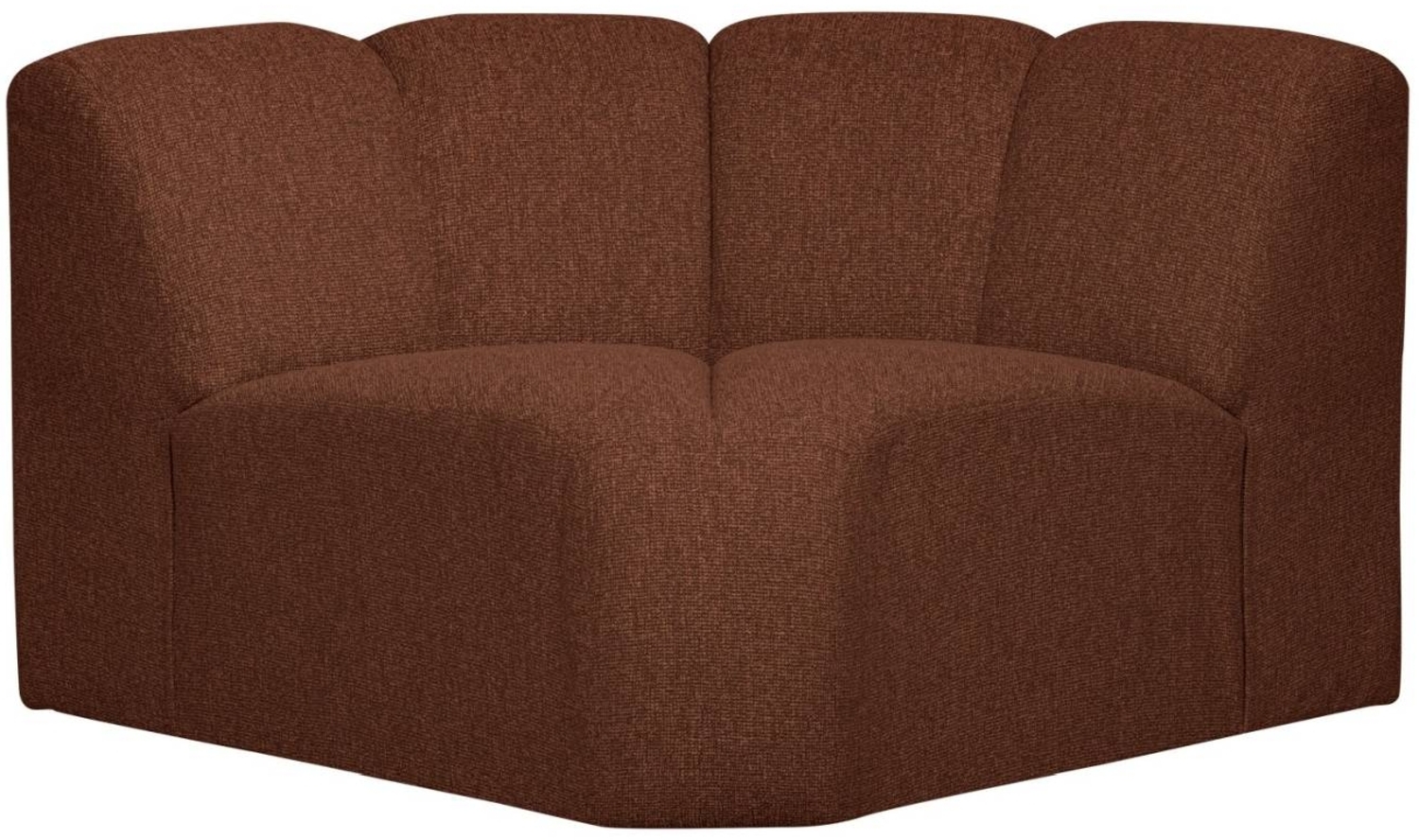 Modulsofa Mojo Boucle Eck-Element, Rostbraun Bild 1