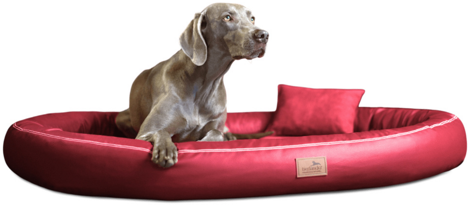 GILBERT VIP Orthopädisches Hundebett - 100x85cm, 04 Dunkelrot Bild 1