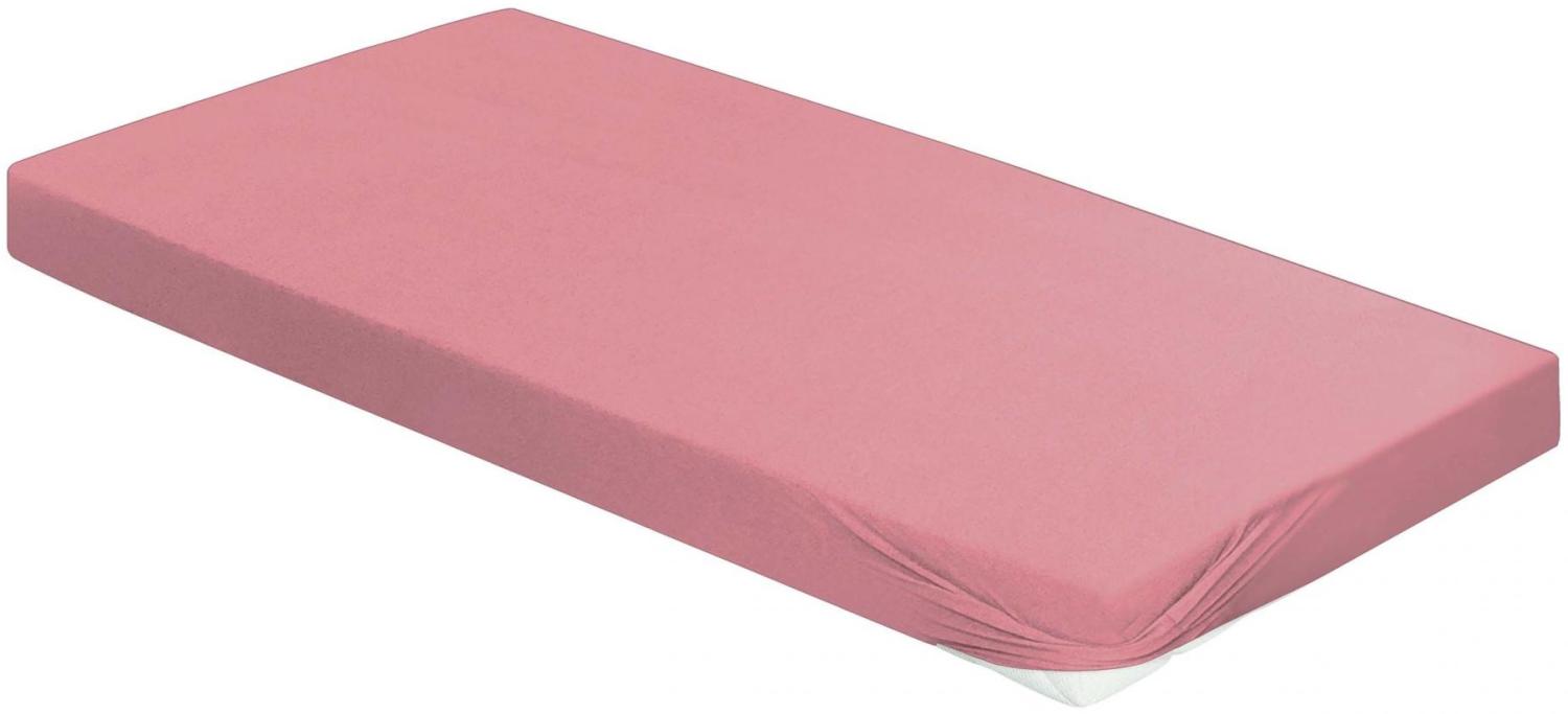 Irisette Frottier-Stretch Betttuch Orion 0009 fraise 100 x 200 cm 9-61 fraise Bild 1