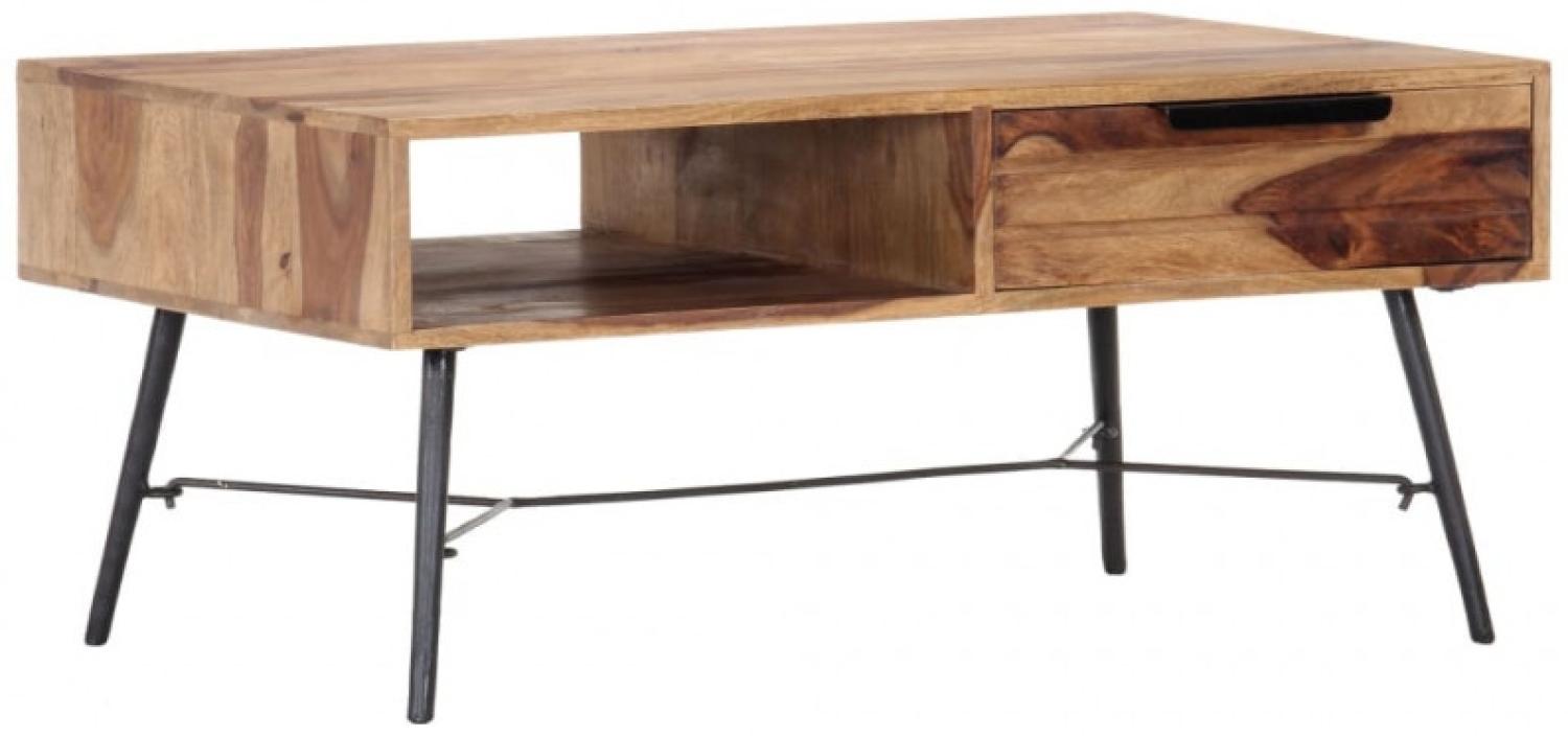 Couchtisch 88 x 55 x 40 cm Massivholz Bild 1