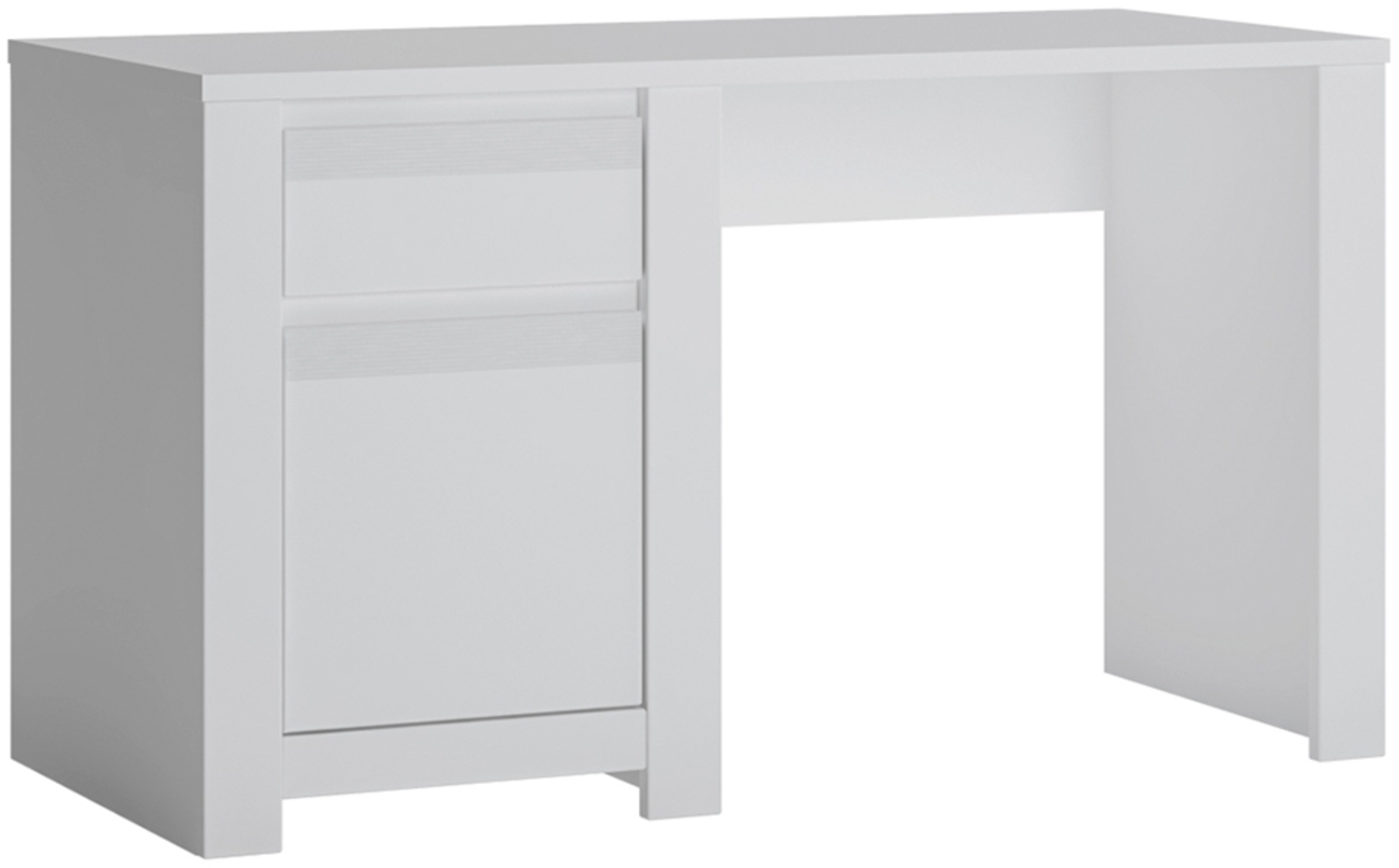 Schreibtisch weiß 130 cm NAVA-129 Bild 1