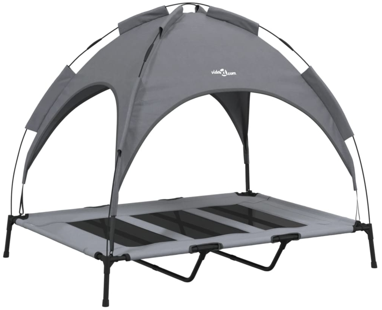 vidaXL Hundeliege mit Dach Anthrazit Oxford-Gewebe und Stahl 172595 Bild 1