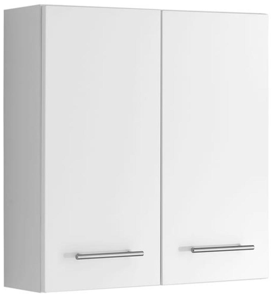 Hängeschrank >Porta< in Hochglanz-Weiß - 60x64x20cm (BxHxT) Bild 1