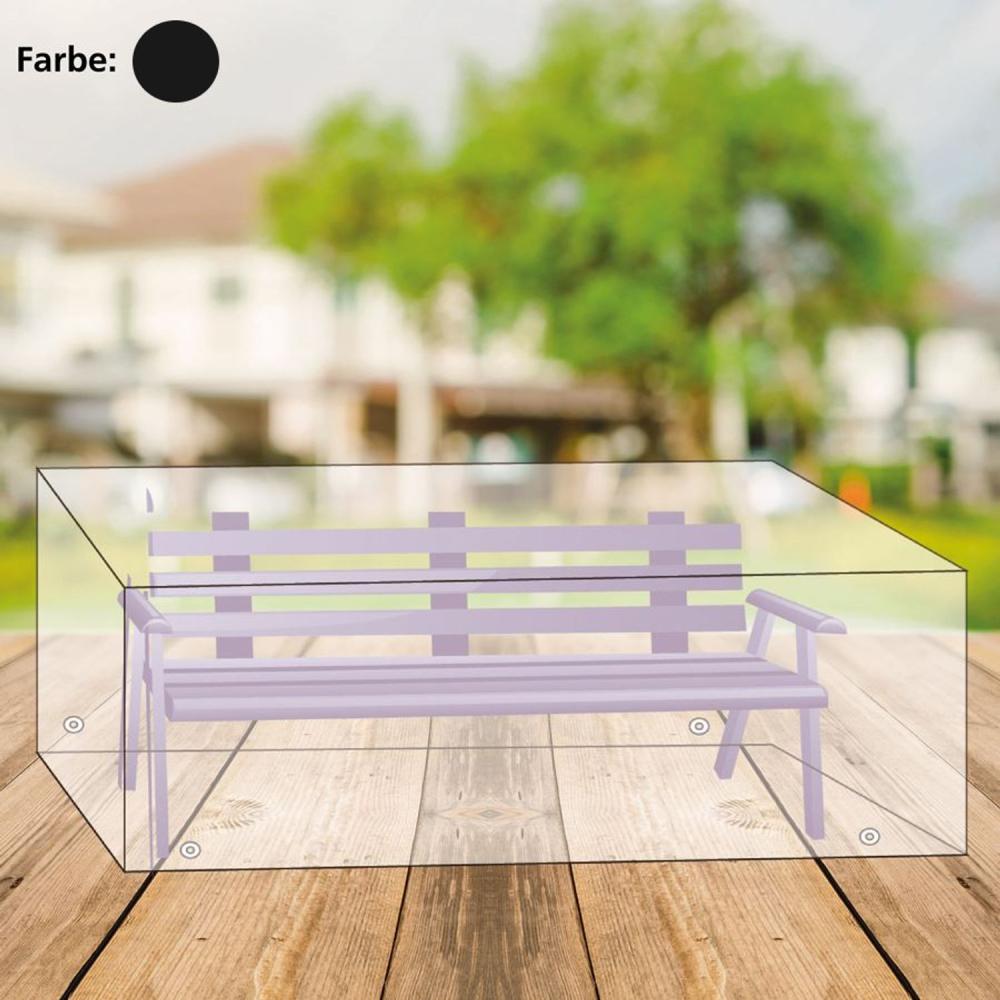 Abdeckhaube anthrazit 3-Sitzer Bank Schutzhülle Abdeckhaube Garten 170x70x100cm Bild 1