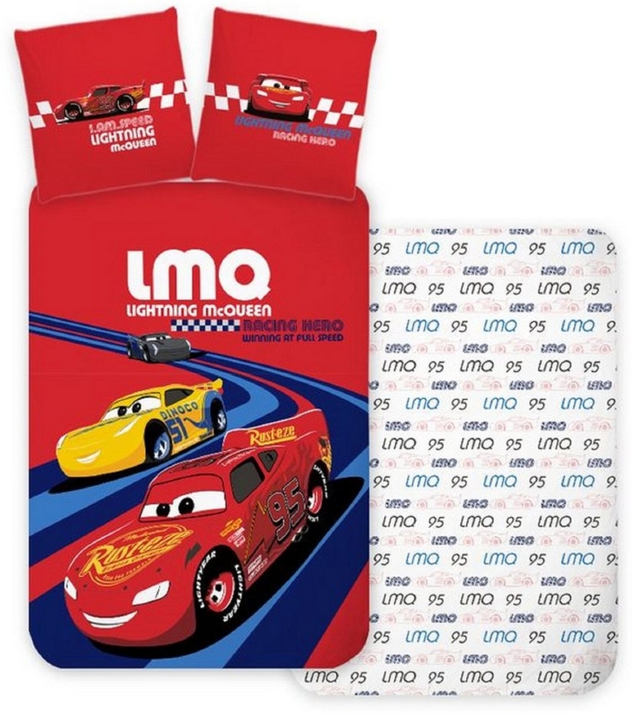 BrandMac Babybettwäsche Disney Cars Baby Bettwäsche 40x60 cm + 100x135 cm Bild 1