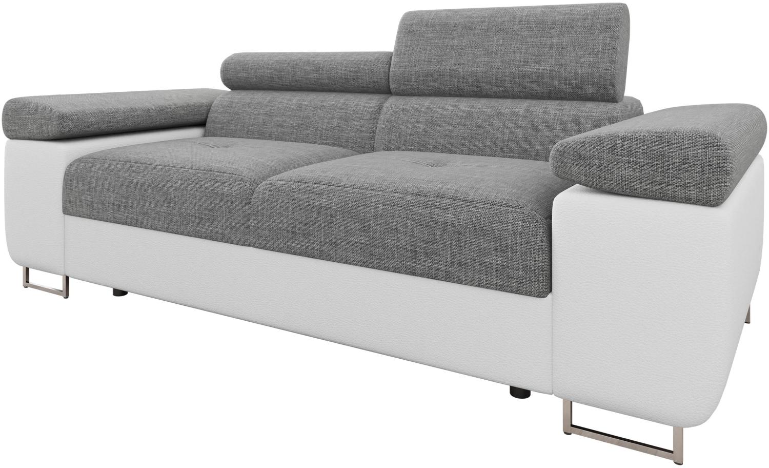 Sofa Torezio II mit Einstellbare Kopfstützen (Soft 017 + Lux 05) Bild 1