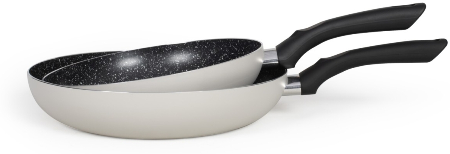 Pfannenset Induktion Aluminium Pfanne 24 cm 28 cm MEN124GR grau Bild 1