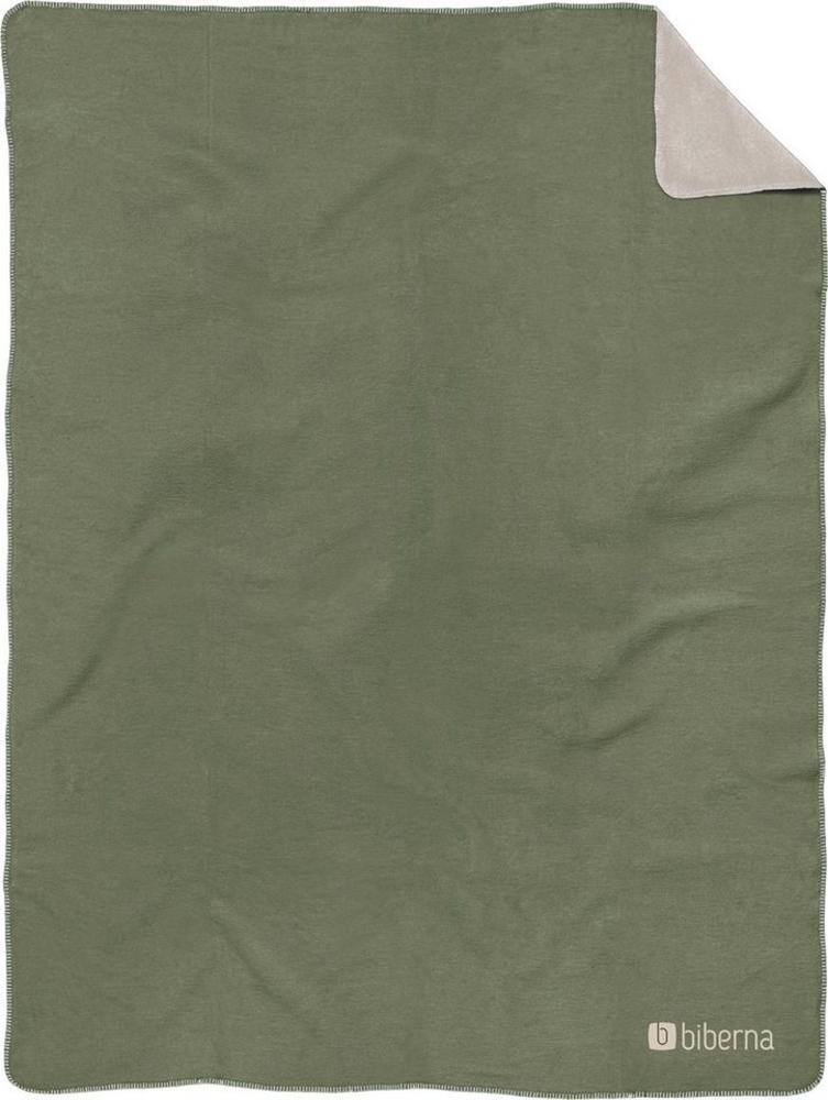 biberna Doubleface Wohndecke, jade, 1 x 150 x 200 cm Bild 1