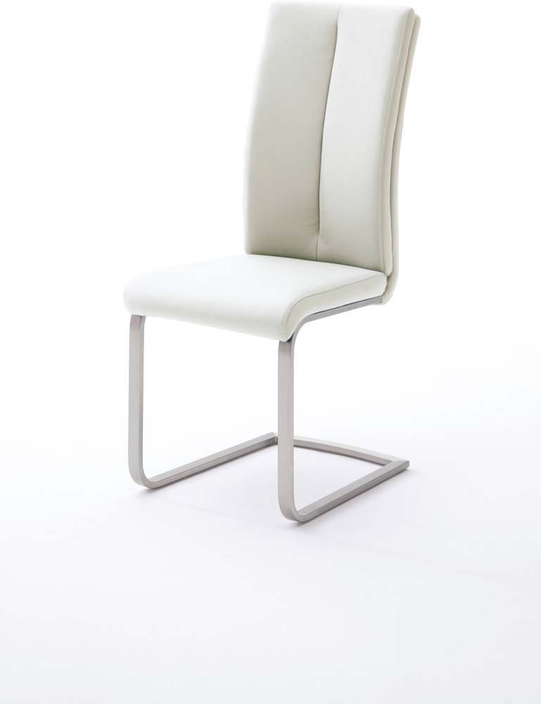 4er-Set Schwingstuhl 'Paulo II' - Kunstleder Weiß Bild 1