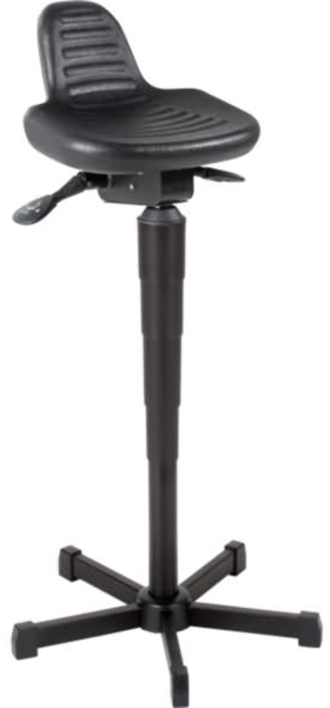 Stehhilfe PU-Schaum Sitz-H. 610-895mm STA schwarz Rückstütze MEY "" Bild 1