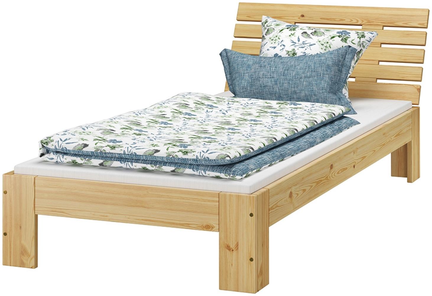 Futon, Einzel Bett 90 x 200 cm Kiefer massiv ohne Zubehör 60.67-09-Tina oR Bild 1