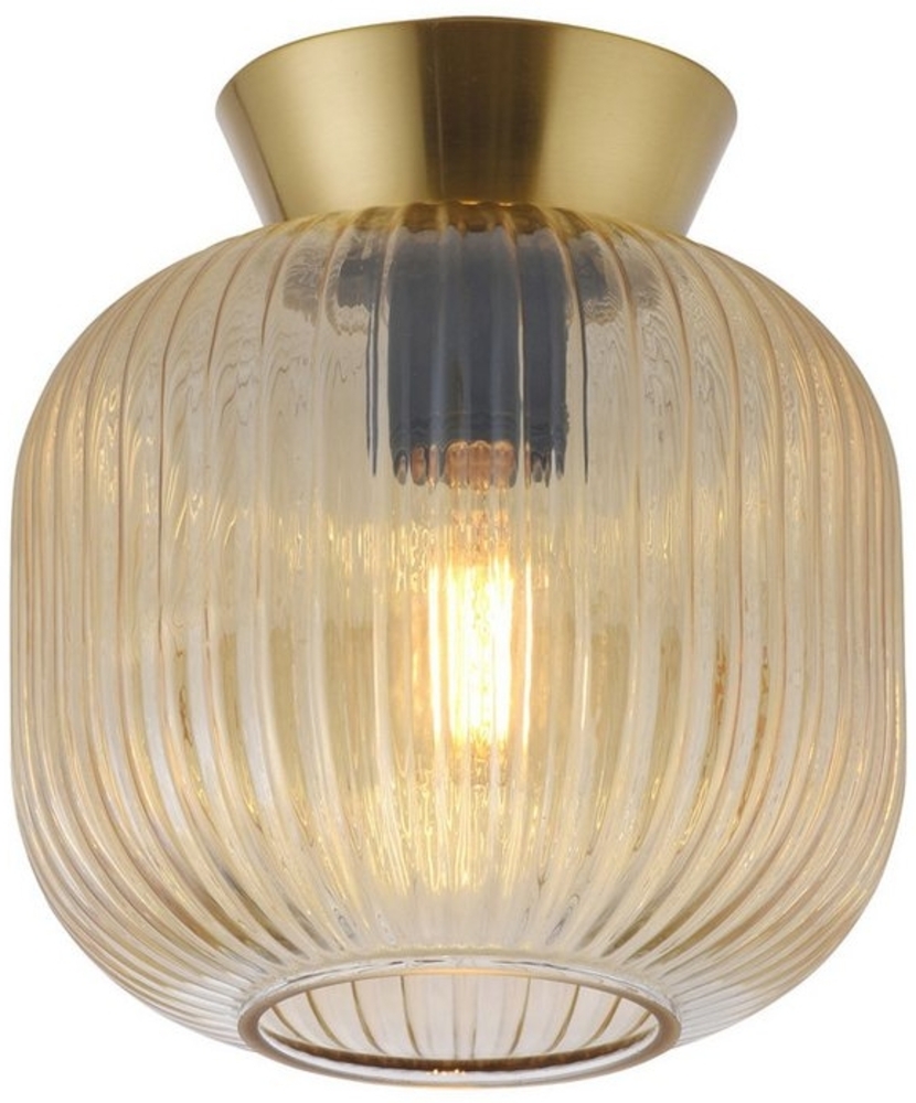 JUST LIGHT LED Deckenleuchte LED Deckenlampe SW NAMI Glasschirm, dimmbar, Memoryfunktion, E27, warmweiß, Glasschirm Bild 1