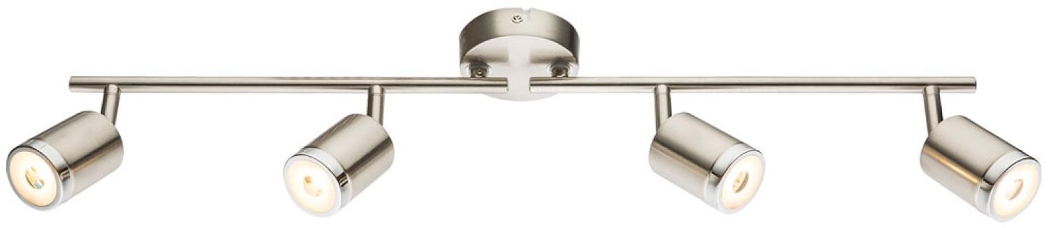 LED Deckenleuchte, Chrom, nickel-matt, Spots beweglich L 67 cm Bild 1