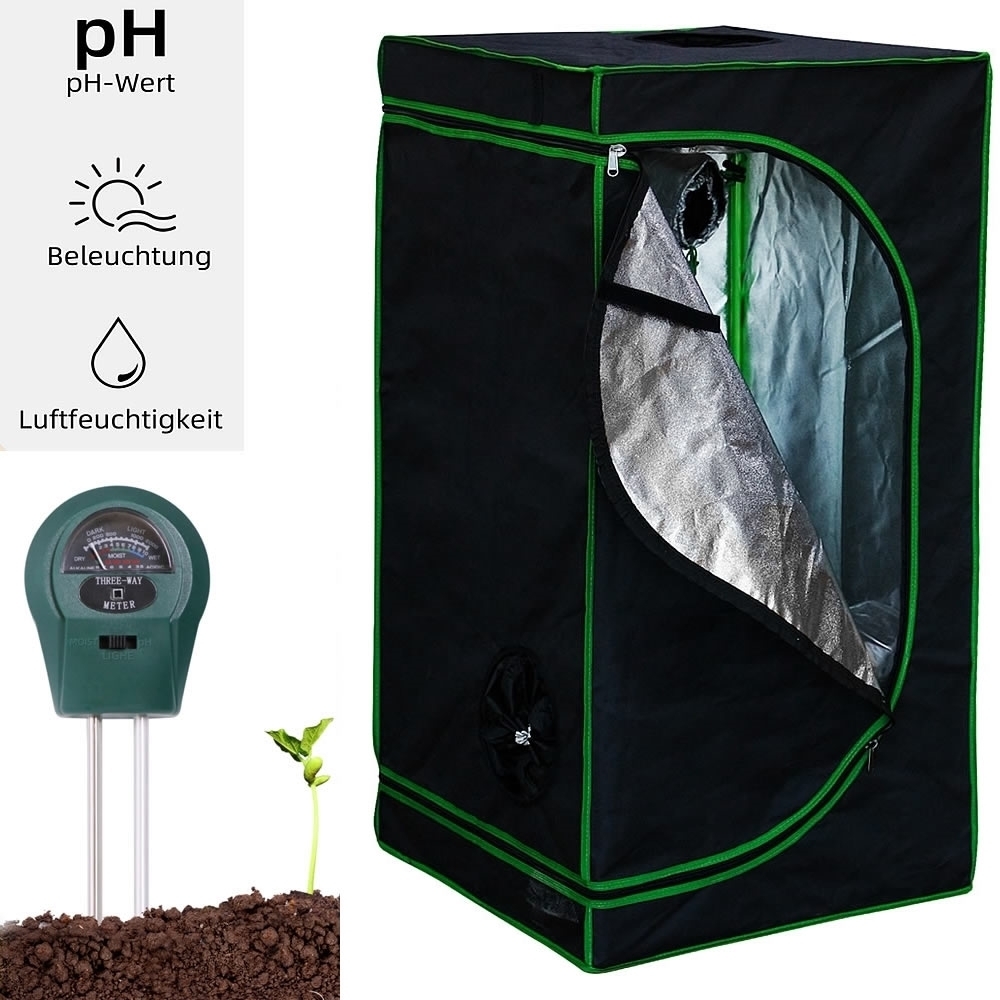 Growbox Gewächshaus Indoor Pflanzenzelt Zuchtzelt Growroom Zuchtschrank Darkroom Zimmergewächshaus Growschrank - 40x40x120 cm Bild 1