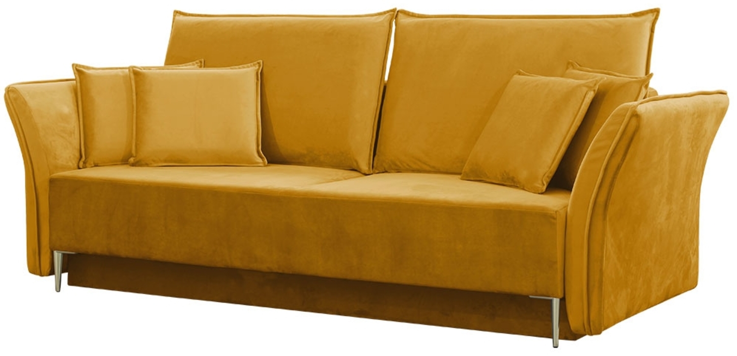 Schlafsofa Mokoli (Farbe: Tiffany 08, Füße: Gold) Bild 1