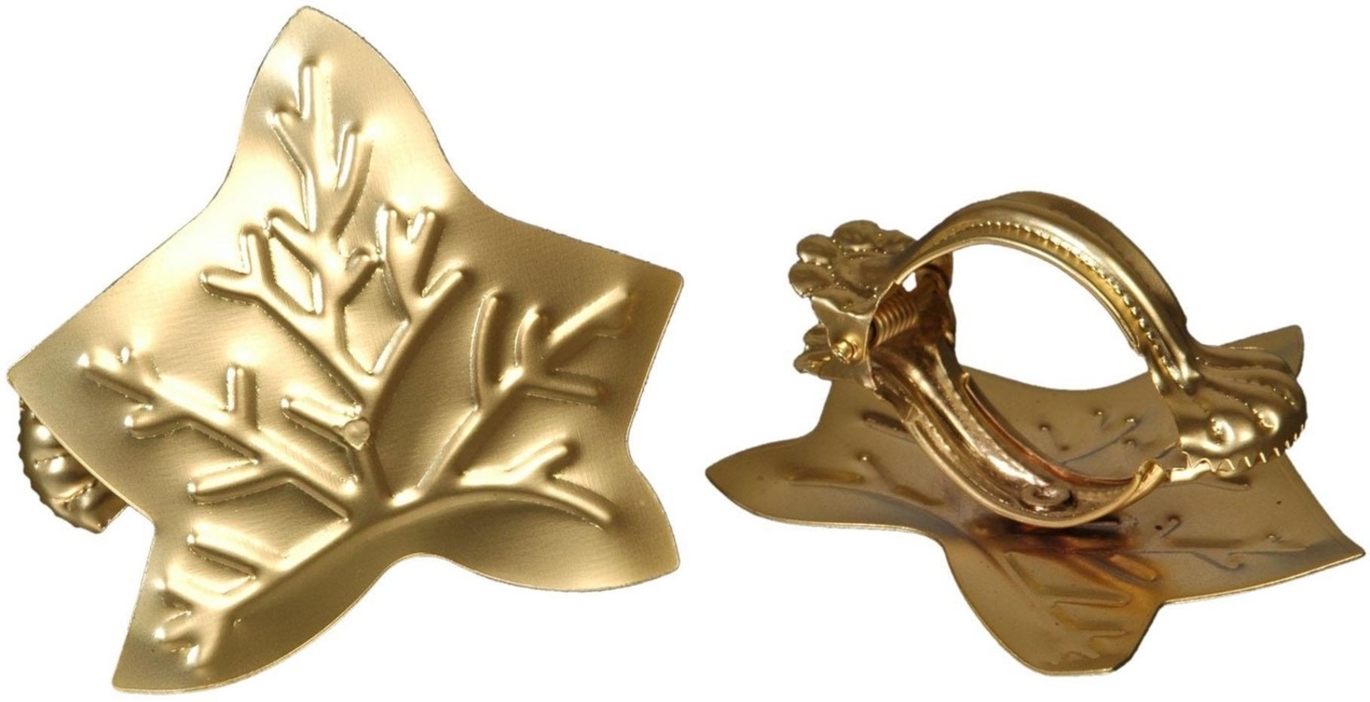 Liedeco Dekoklammer Blatt, Gardinen, Vorhänge, (Packung, 2-St), für Gardinen, Vorhänge Bild 1