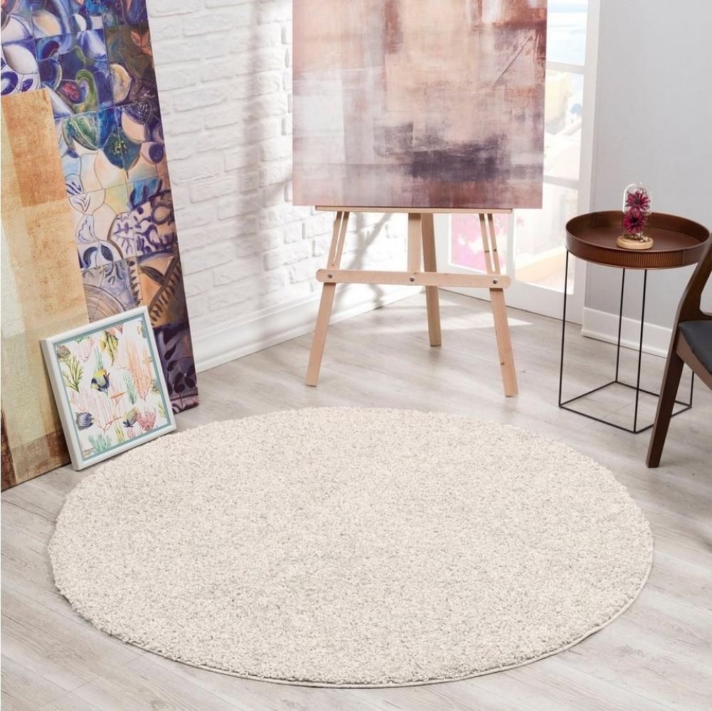 Sanat Hochflor-Teppich LOCA, rund, Höhe: 30 mm, Wohnzimmer, Langflor, Shaggy, Schlafzimmer Bild 1