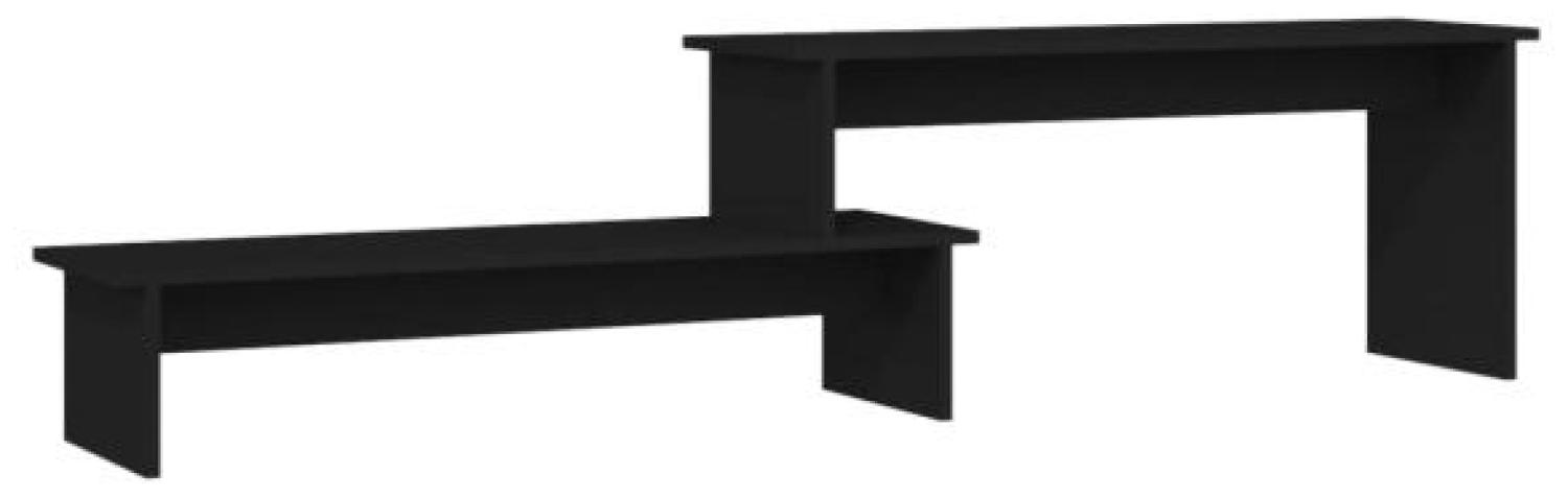 vidaXL TV-Schrank Schwarz 180 x 30 x 43 cm Spanplatte Bild 1