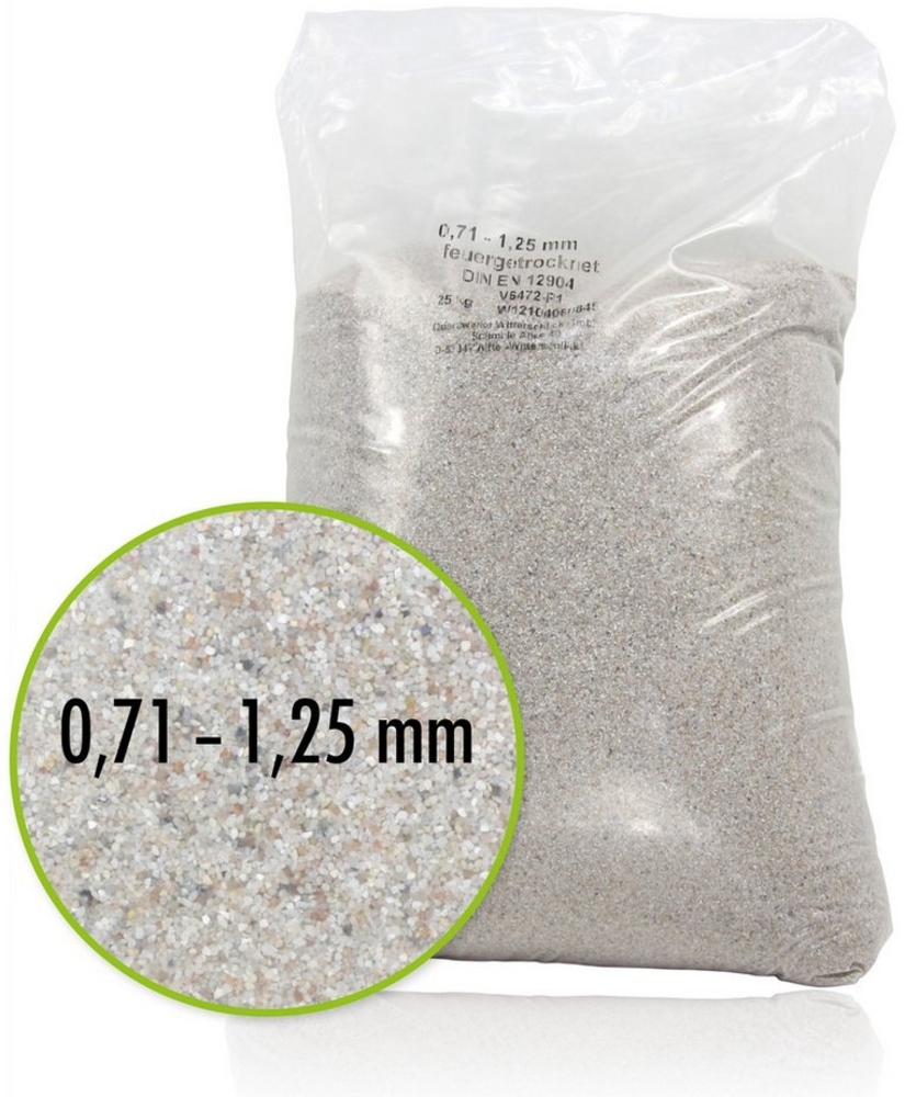 Höfer Chemie GmbH Poolpflege 25 kg Premium Quarzsand Filtersand 0,71 - 1,25 mm Bild 1