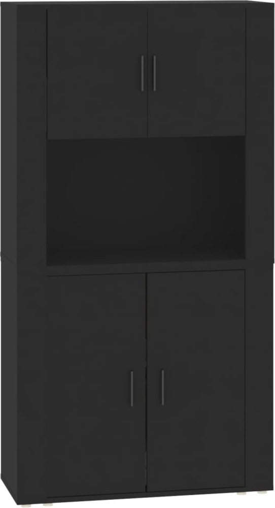 vidaXL Highboard Schwarz Holzwerkstoff 3185352 Bild 1