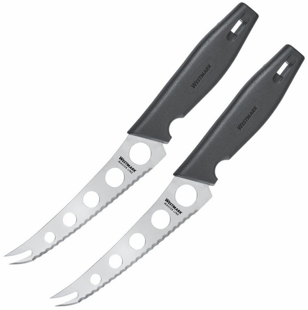 Westmark 2 Profi-Käsemesser/-schneider, Klingenmaß: 13,5 cm, Länge: 25 cm, Rostfreier Edelstahl/Kunststoff, Master Line, Schwarz/Silber, 135622E3 Bild 1