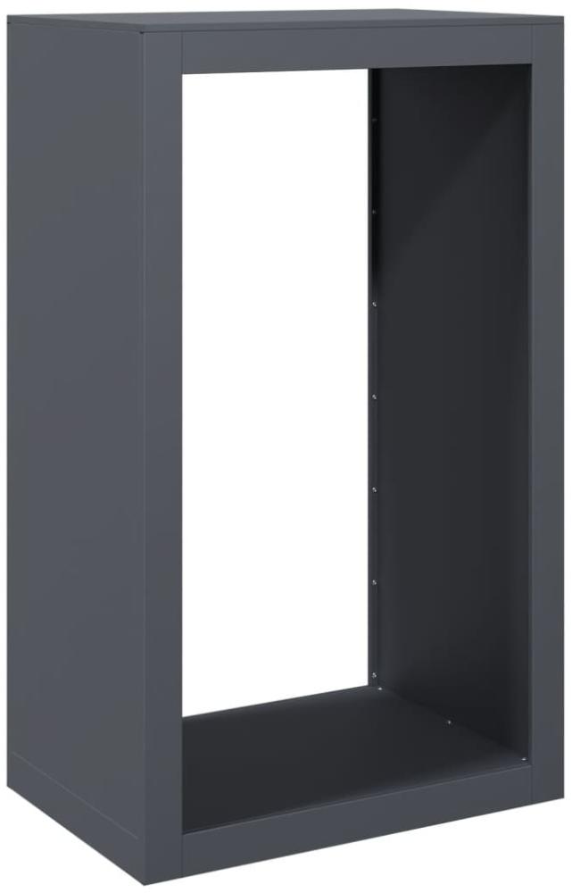 vidaXL Brennholzregal Anthrazit 60x40x100 cm Stahl 850991 Bild 1