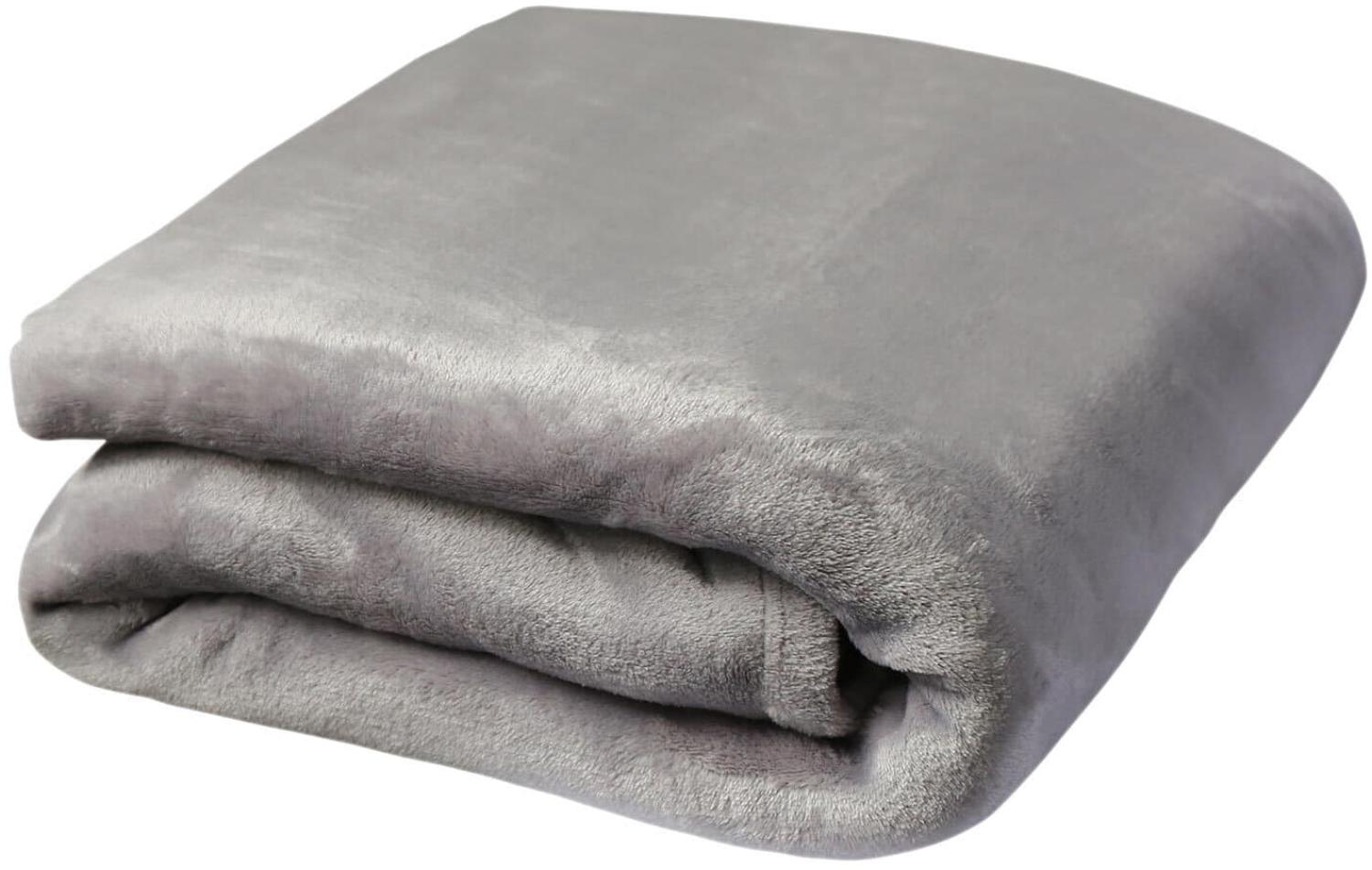 Traumschlaf Teddy-Fleece Kuscheldecke|150x200 cm| silberTraumschlaf Teddy-Fleece Kuscheldecke Bild 1