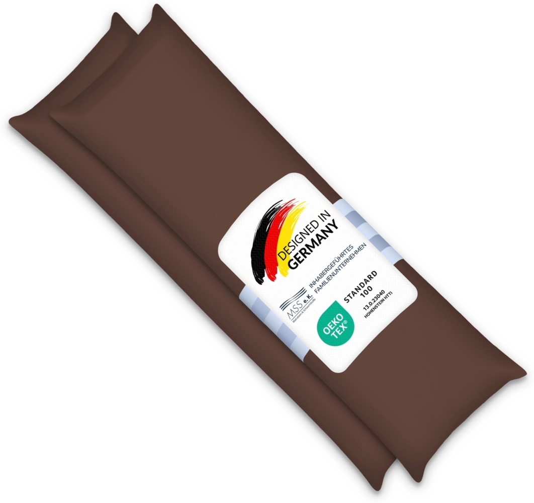 MSS Kissenbezug 2er Set - 145x40 cm - Café Bild 1