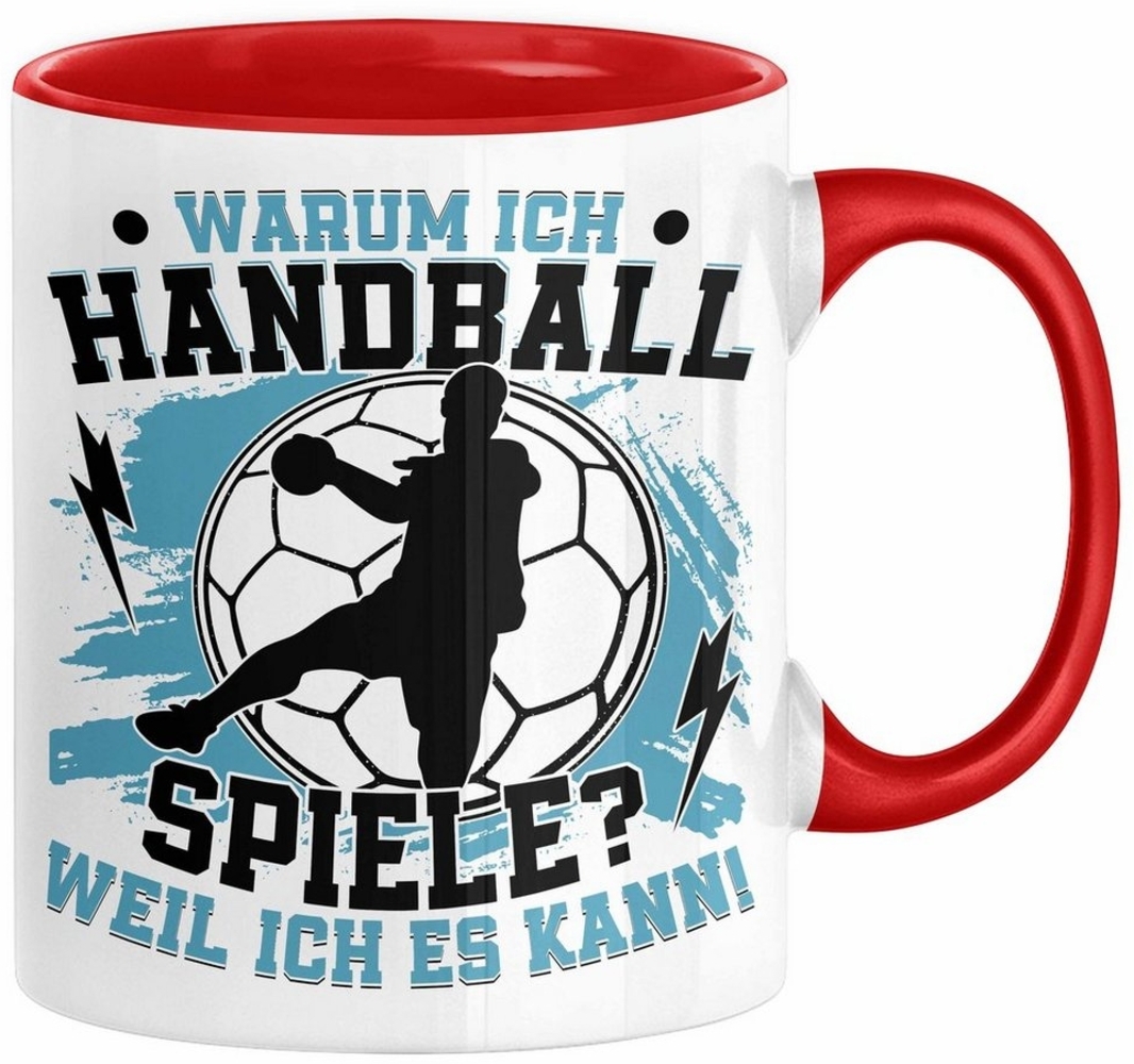 Trendation Tasse Handball Geschenk Tasse Geschenkidee Handball-Spieler Handballspieleri Bild 1