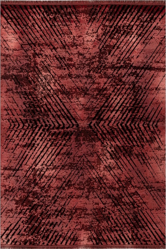 Kurzflor Teppich Emilia Läufer - 80x150 cm - Rot Bild 1