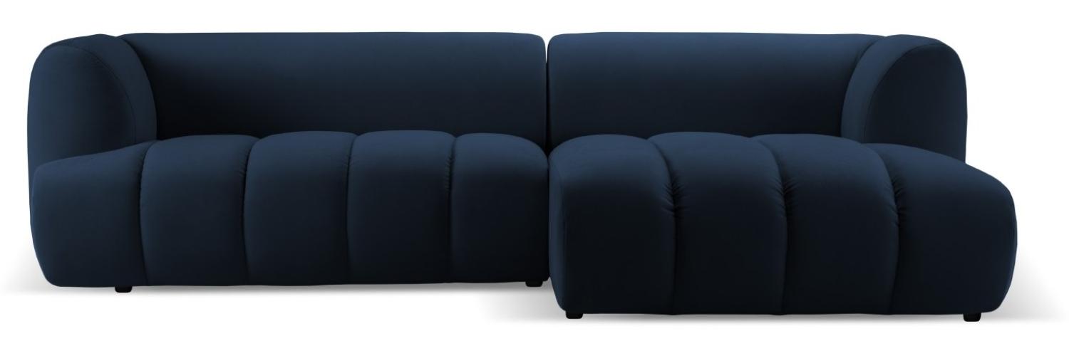 Micadoni Modulares Ecksofa Harry 4-Sitzer Rechts Samtstoff Königsblau Bild 1