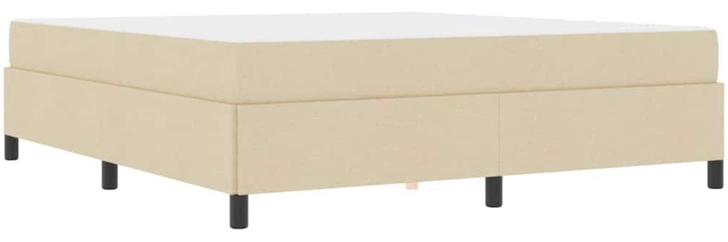 vidaXL Boxspringbett Creme 180 x 200 cm Stoff 3398883 Bild 1