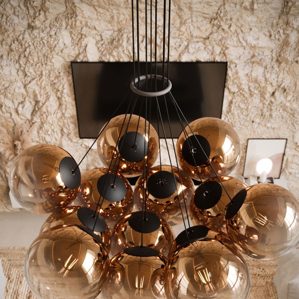 s.luce Combinizer Ring für mehrflammige Cluster-Pendelleuchten Schwarz Bild 1