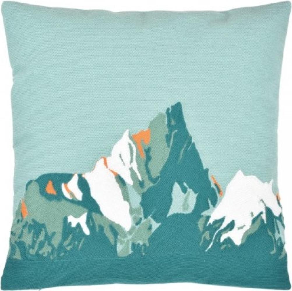 Pad Kissenhülle Berge Mountain Aqua Blau (50x50) 10831 Bild 1