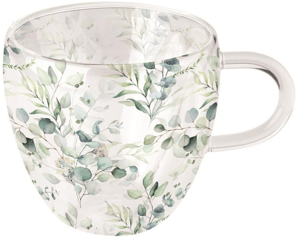 Ambiente® Papierserviette Doppelwandiger Glasbecher – Format: 9,5 cm x Ø 10 cm – 1 Tasse pro Bild 1