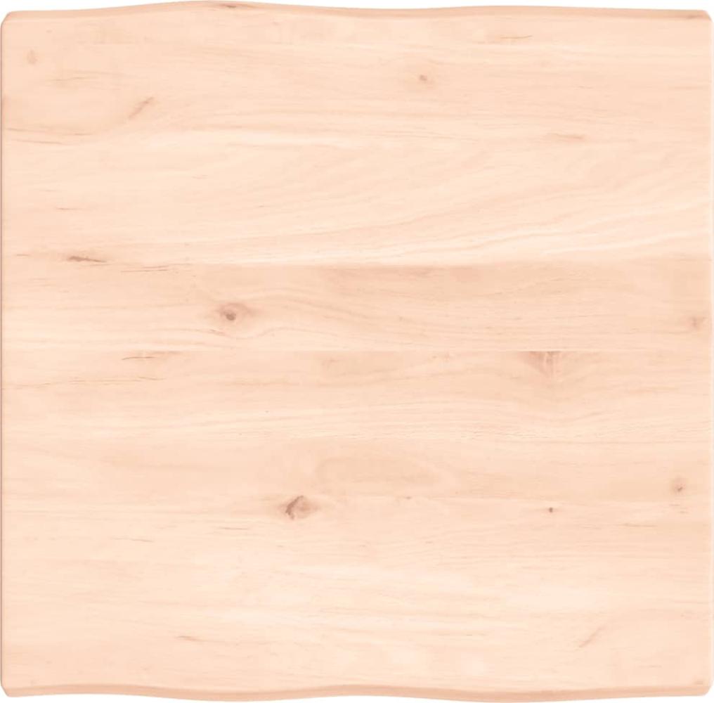 vidaXL Tischplatte 60x60x(2-4) cm Massivholz Unbehandelt Baumkante 363870 Bild 1