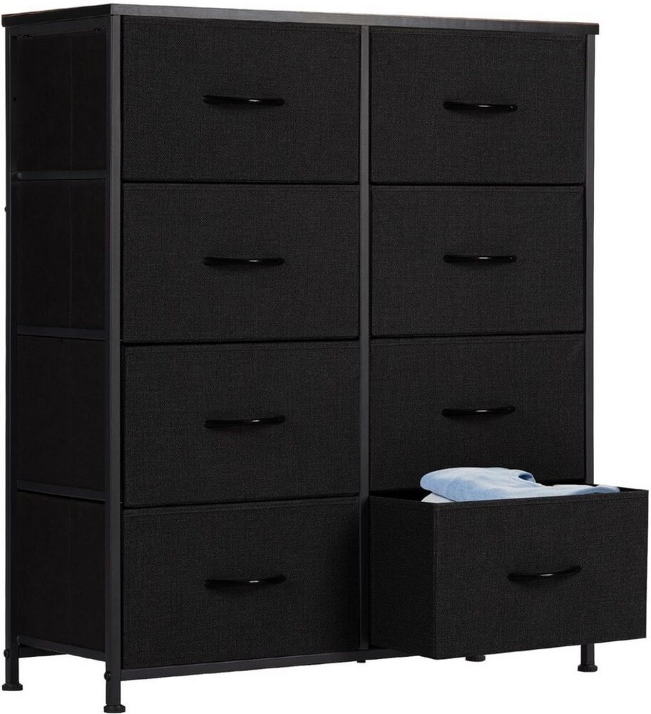 DUMOS Schubkastenkommode Kommode mit 8 Schubladen Stoffkommode mit Stabilem Stahlrahmen, 8 Schubladen Bild 1