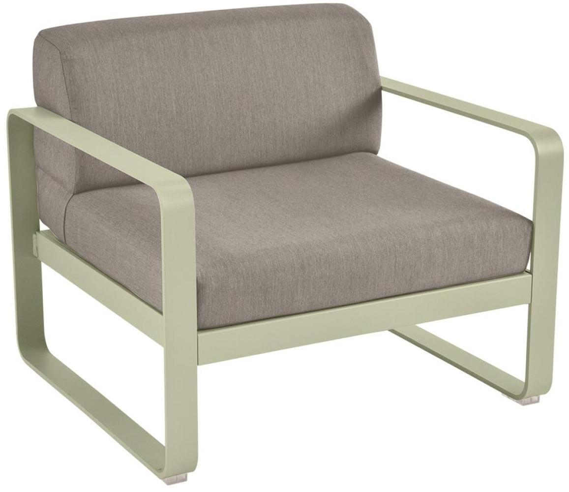 Bellevie Lounge-Sessel Outdoor 65 Lindgrün B8 Taupegrau Bild 1